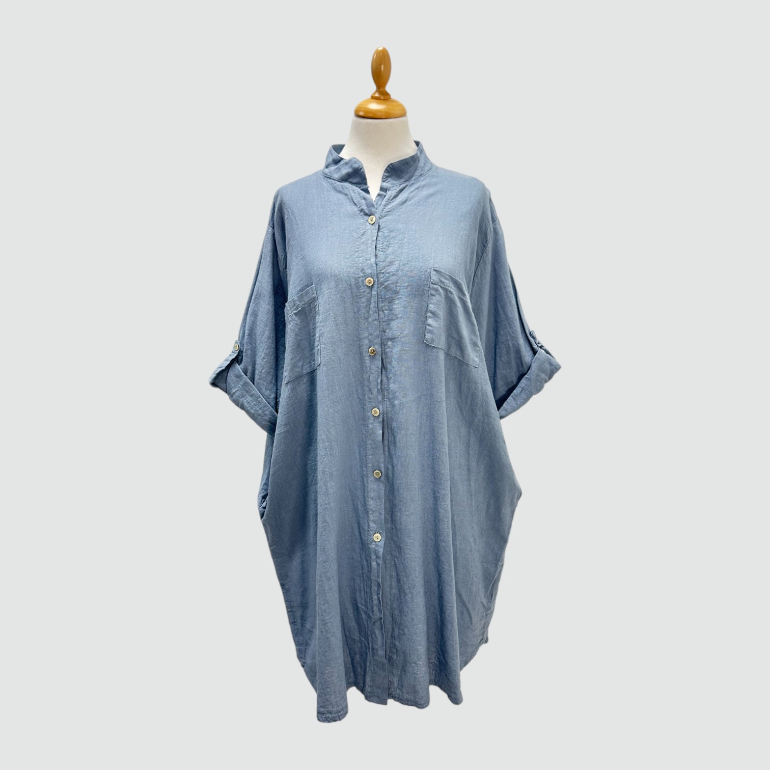 Kara Linen Oversized Shirt/Dress/Tunic 16-24 - Image 5