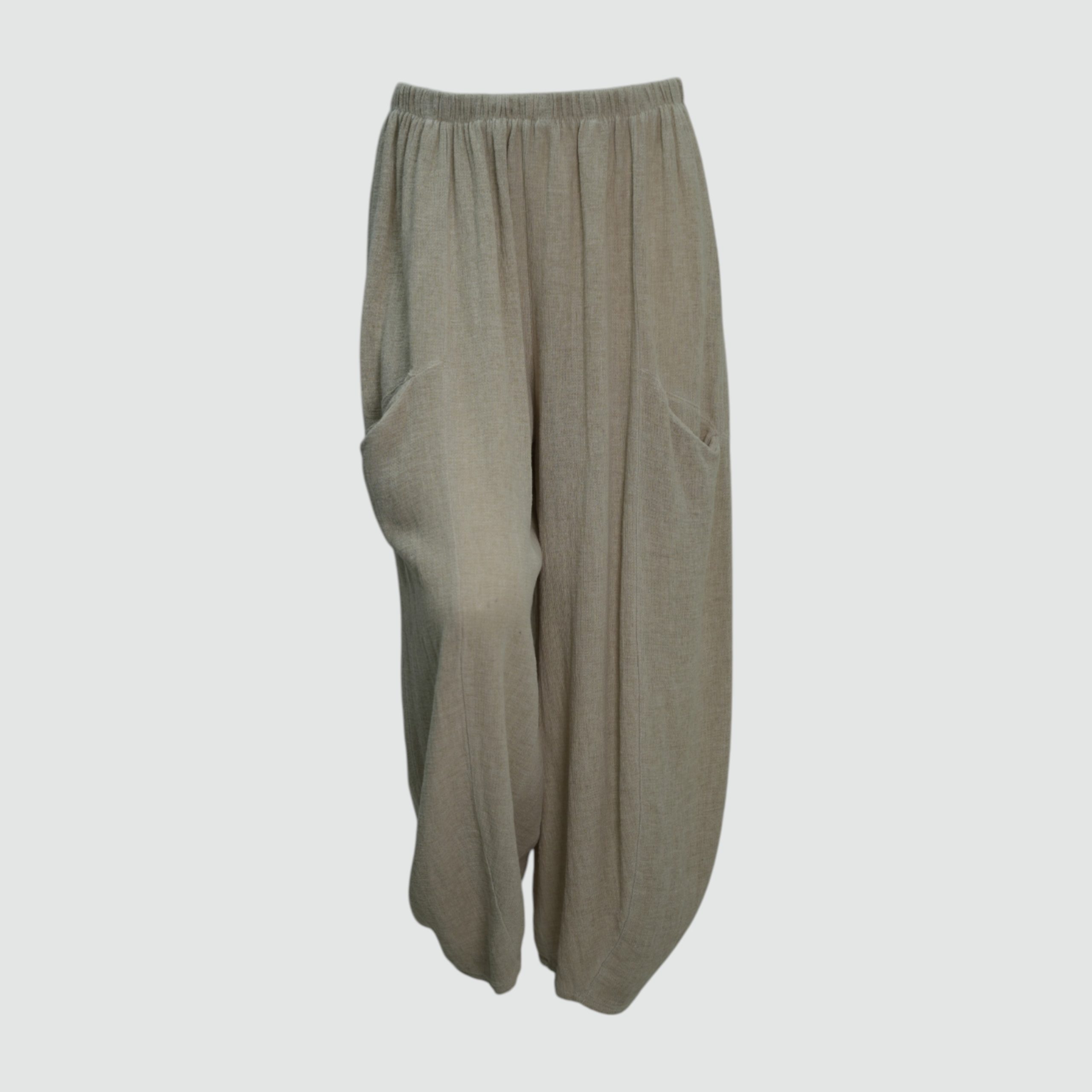 Delta Linen Mix Cocoon/Barrel Style Trousers 10-16 Sea Salt Collection - Image 11