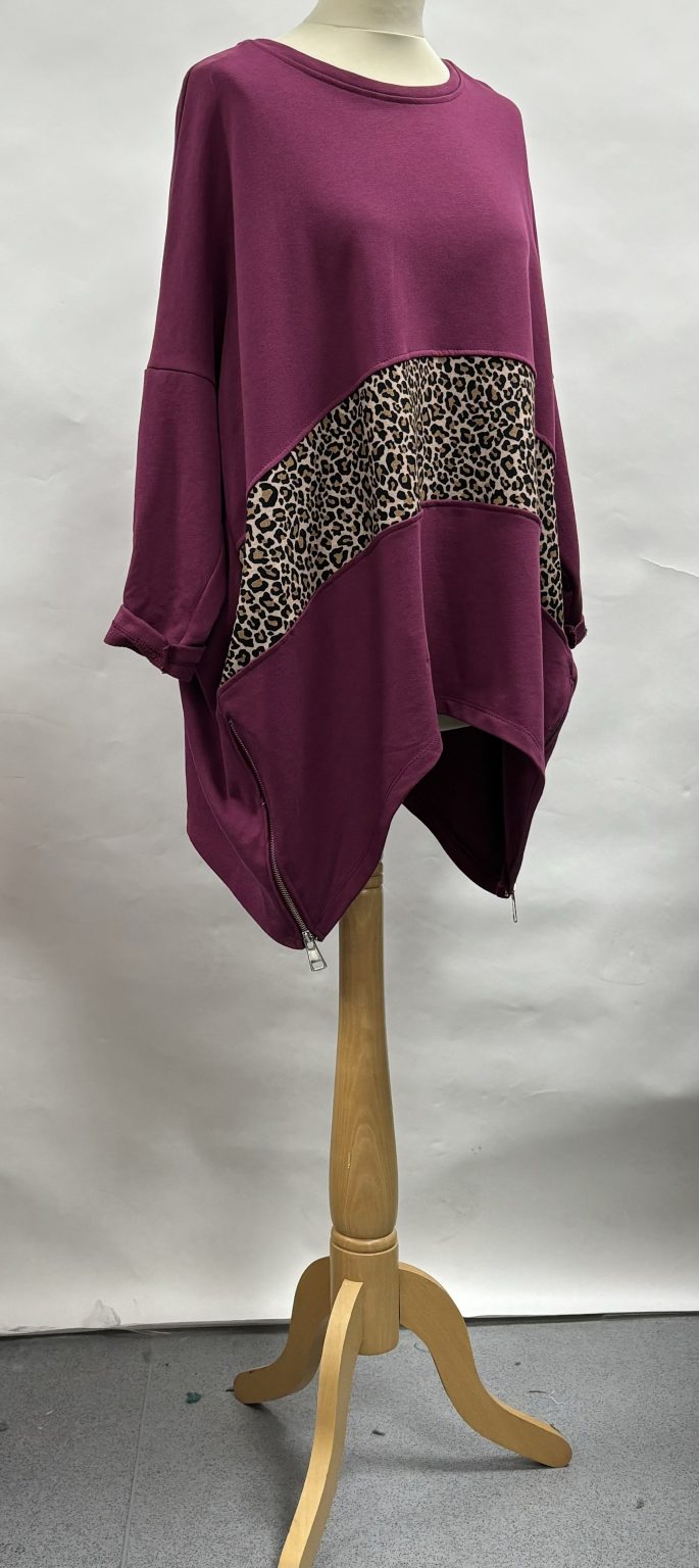 Tunique Fleurie Lagenlook Création Main En Coton - Taille 38/40 - Occasion Excellent état