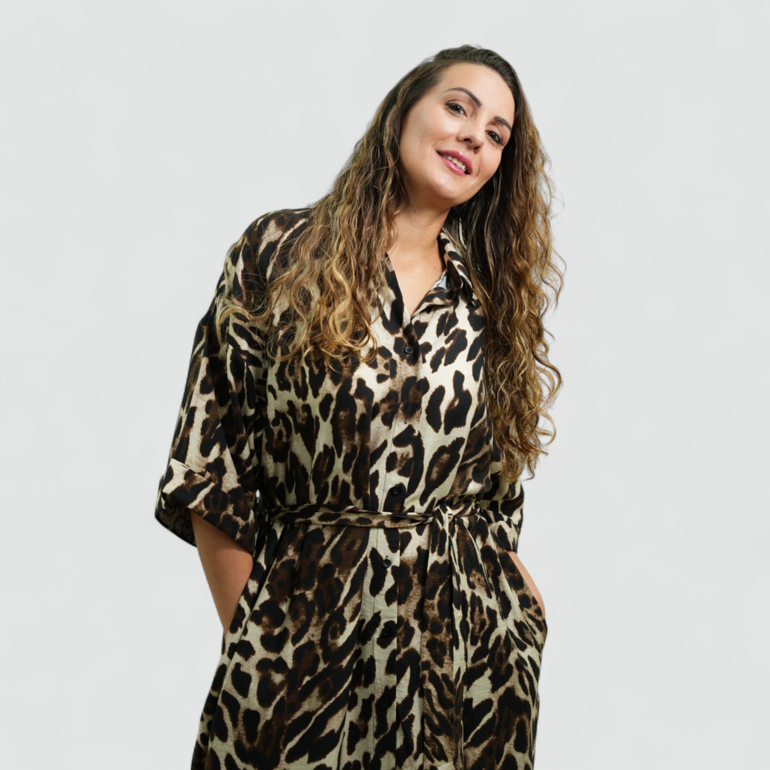 Clarissa Animal Print Dress size 12-22 - Image 4