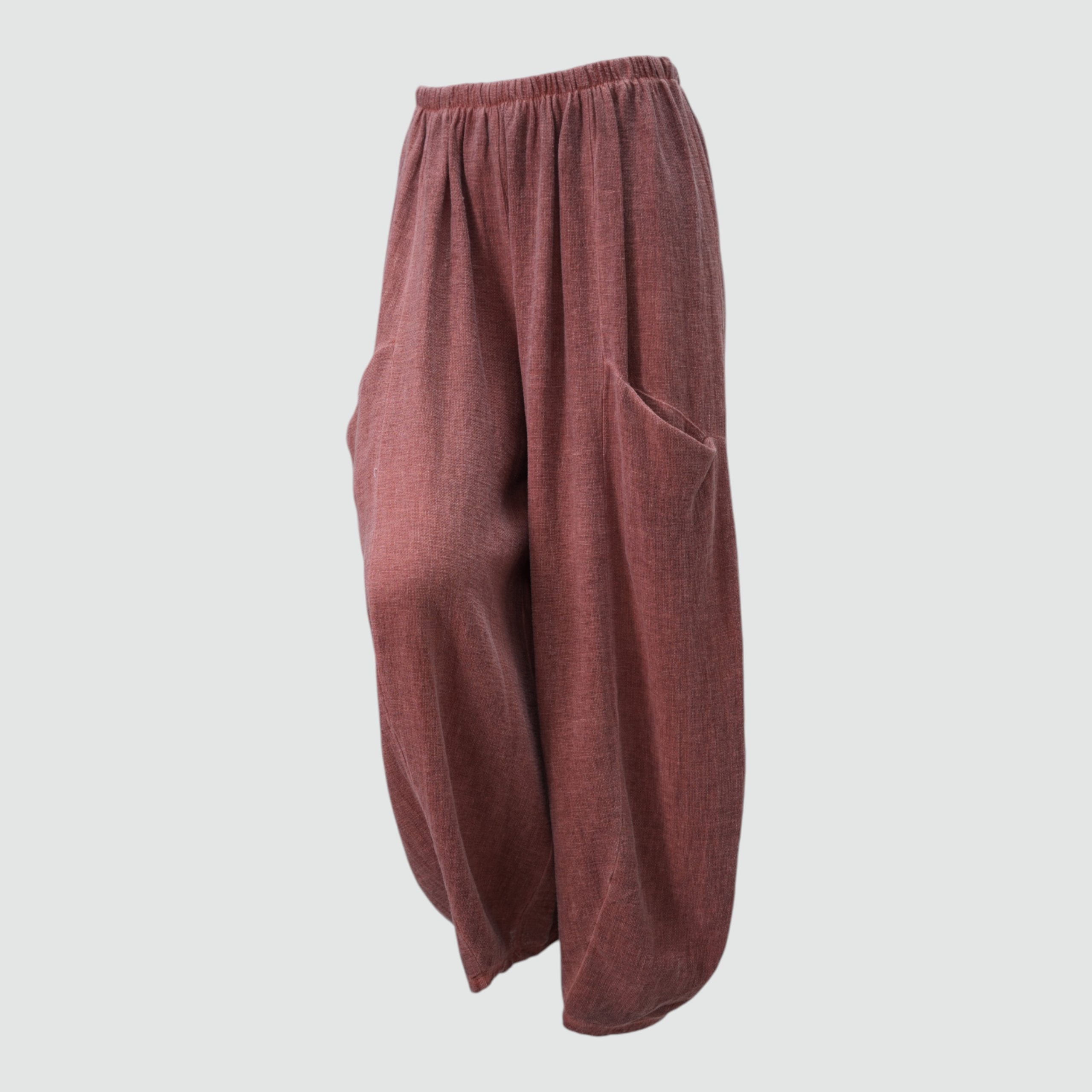 Delta Linen Mix Cocoon/Barrel Style Trousers 10-16 Sea Salt Collection - Image 15