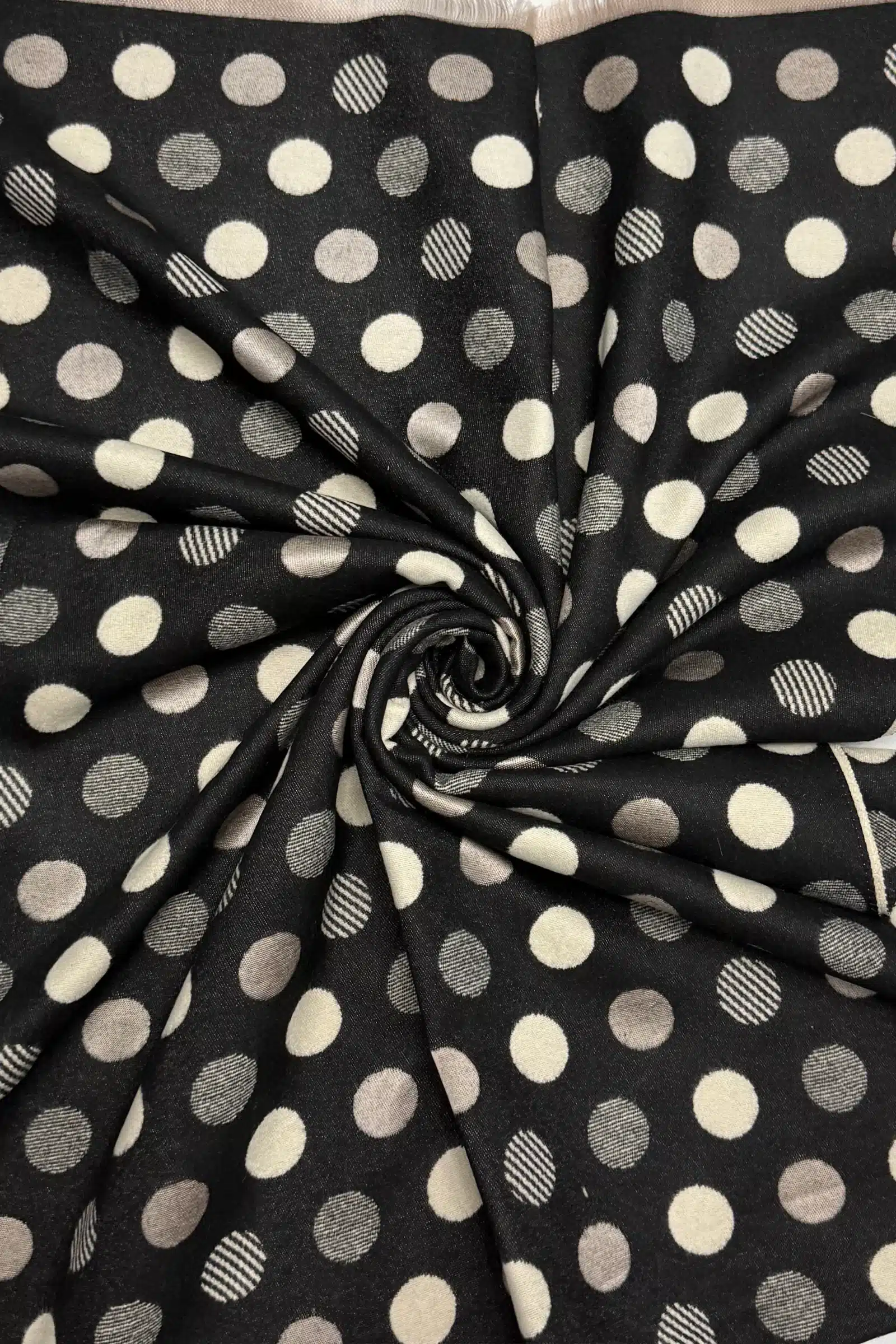 Kitty Luxury Polka Dot Reversible Scarf - Image 3