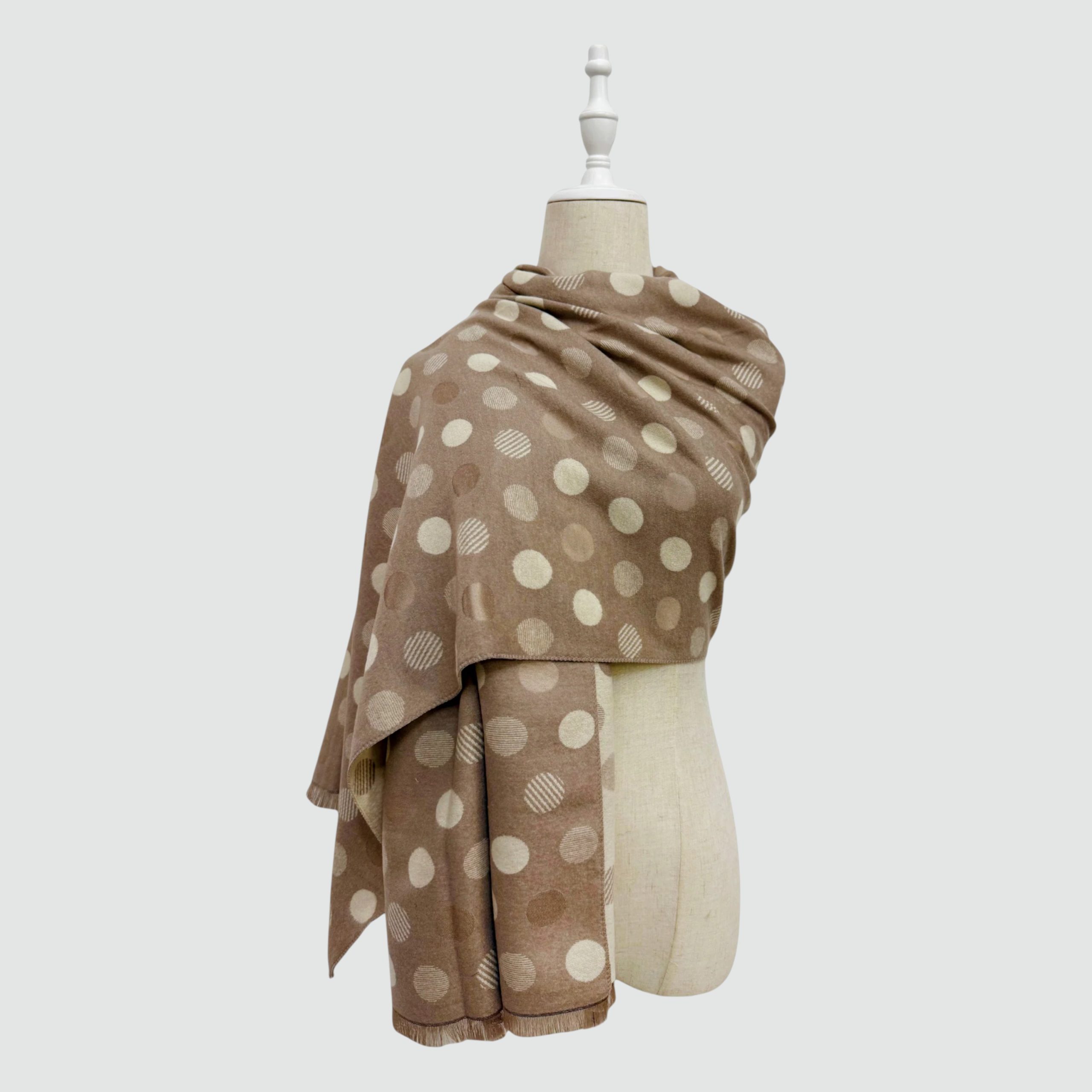 Kitty Luxury Polka Dot Reversible Scarf - Image 5