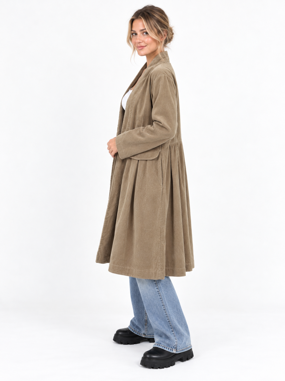 Jairo 3/4 Corduroy jacket/Coat size 12-16 - Image 4