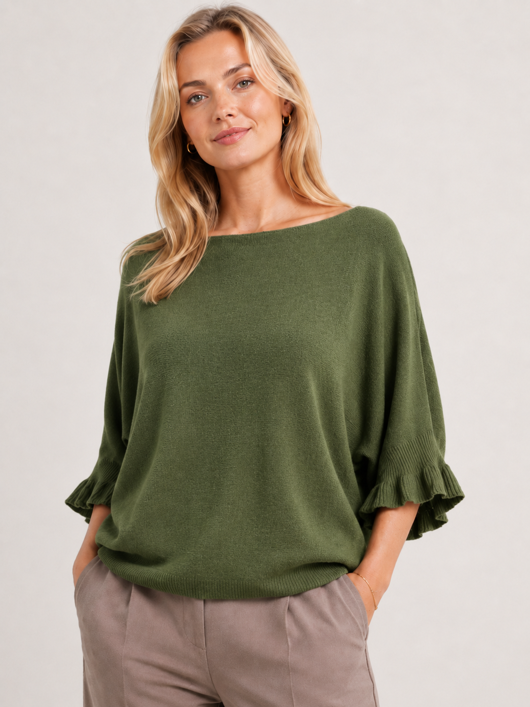 Erica Soft knit 3/4 Sleeve Sweater 10-16 - Image 2