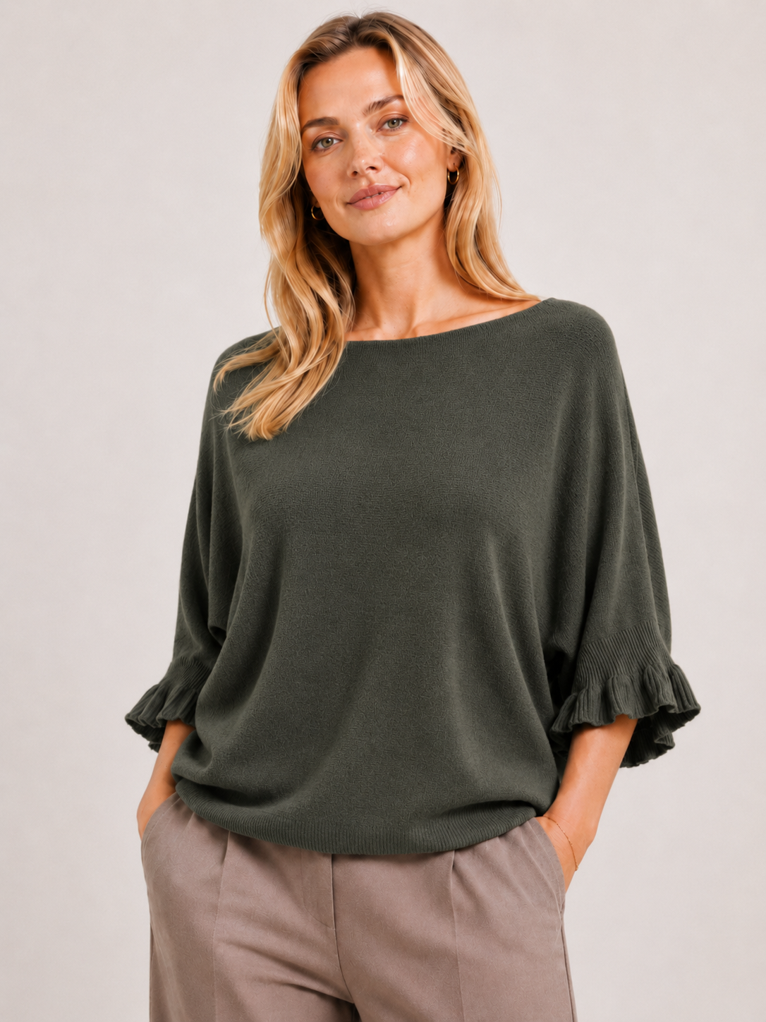 Erica Soft knit 3/4 Sleeve Sweater 10-16 - Image 3