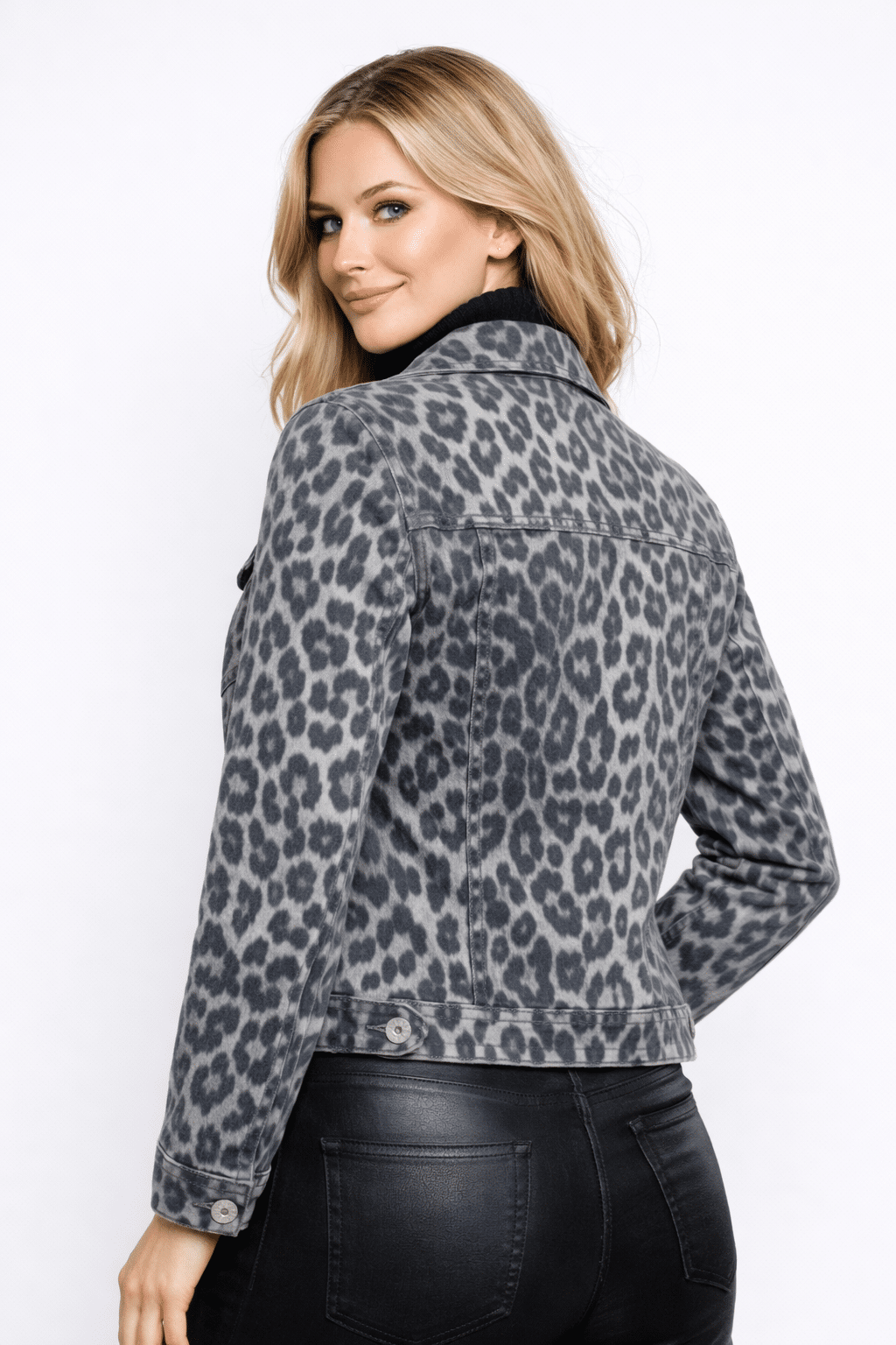 Tonnio Leopard Print Jacket Size UK 10,12,14,16 - Image 3