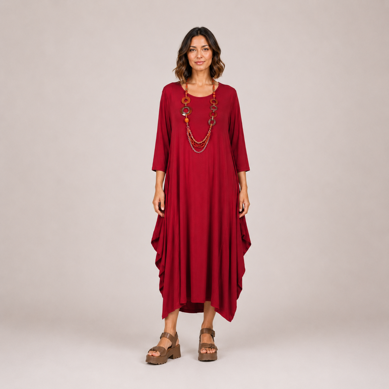 Monaco Lagenlook Stretchy Dress size 12-18
