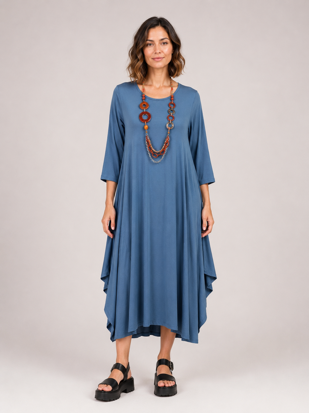 Monaco Lagenlook Stretchy Dress size 12-18 - Image 8