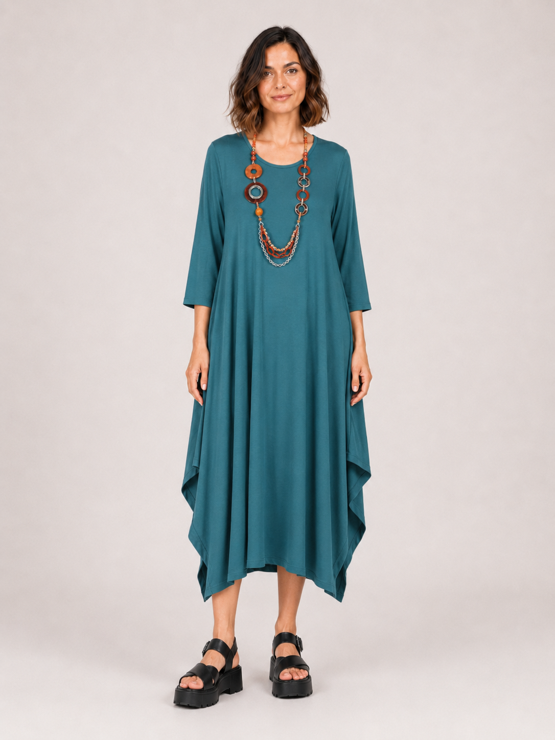 Monaco Lagenlook Stretchy Dress size 12-18 - Image 9
