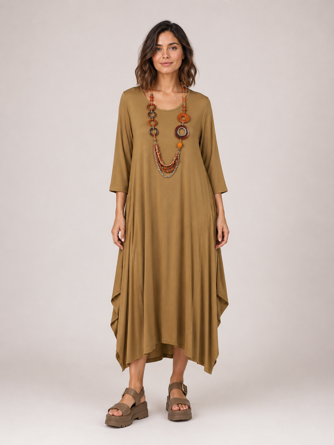 Monaco Lagenlook Stretchy Dress size 12-18 - Image 6