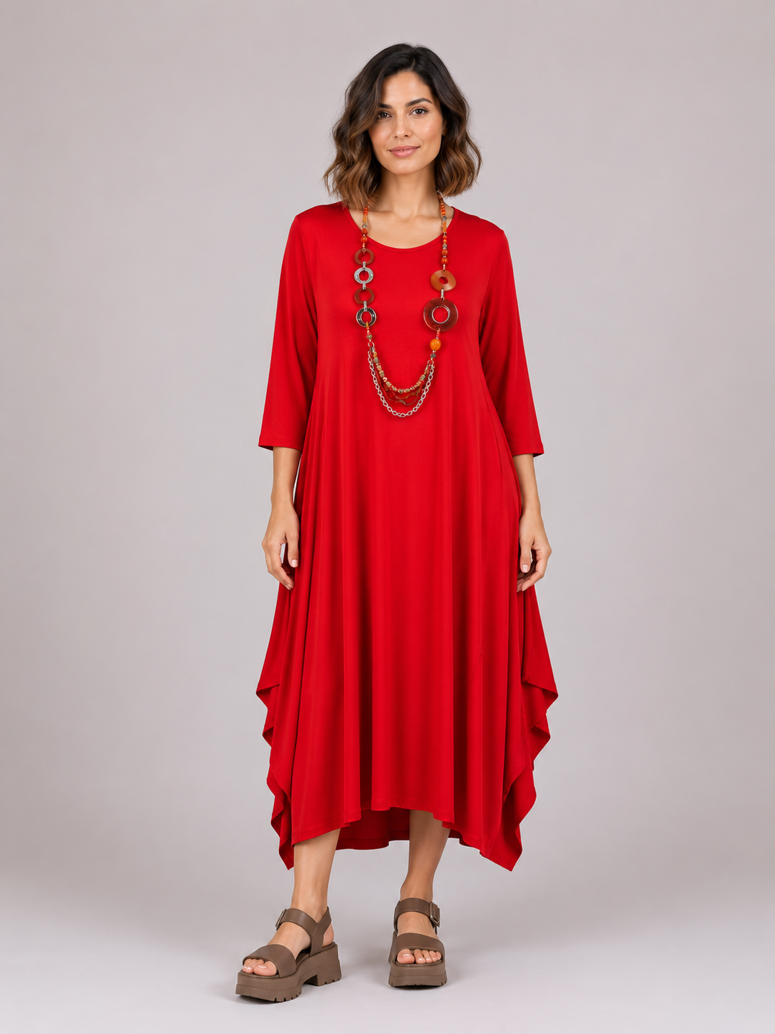 Monaco Lagenlook Stretchy Dress size 12-18 - Image 3