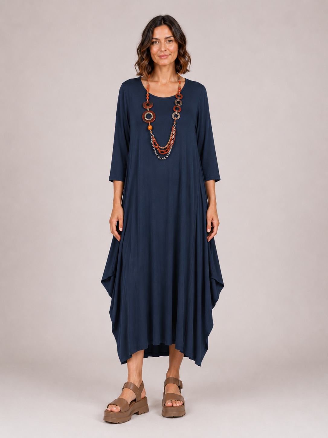 Monaco Lagenlook Stretchy Dress size 12-18 - Image 11