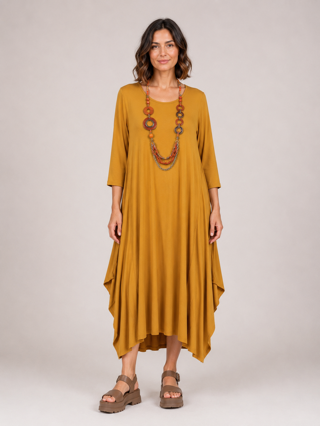 Monaco Lagenlook Stretchy Dress size 12-18 - Image 7