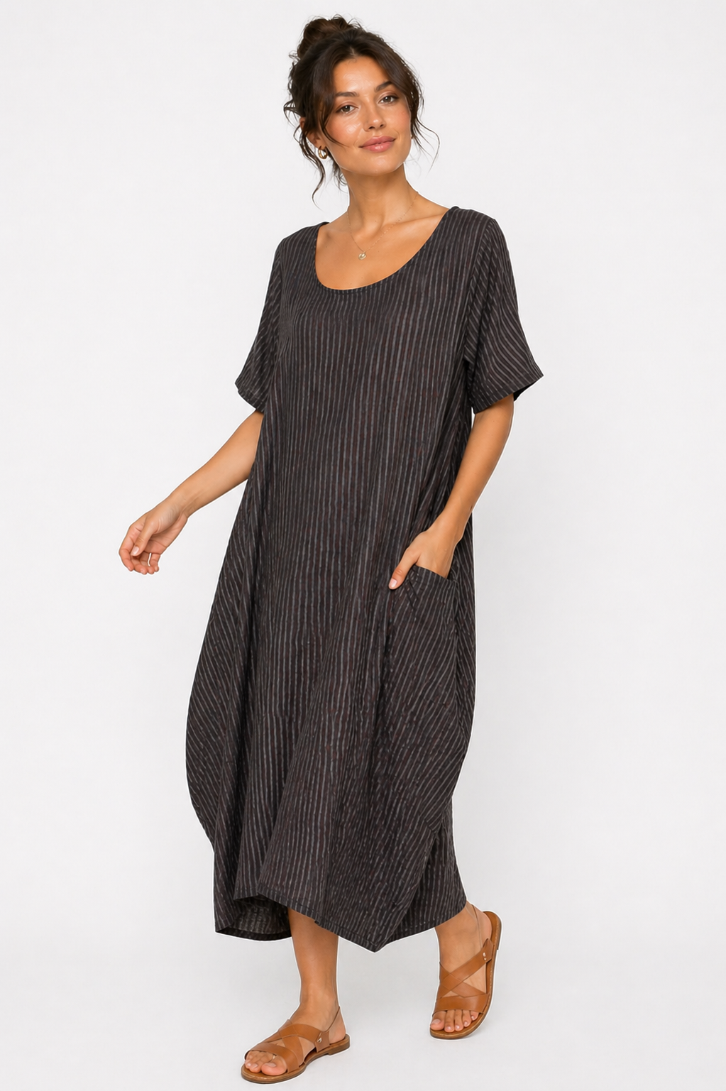 Luella Balloon Style Cotton Maxi Dress size 14-18 - Image 12