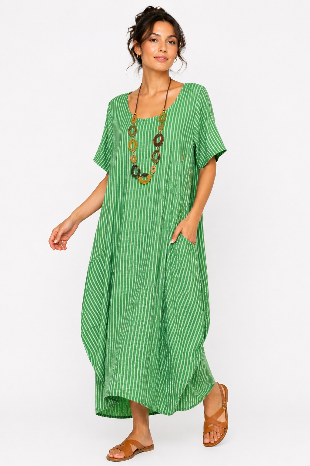 Luella Balloon Style Cotton Maxi Dress size 14-18 - Image 11