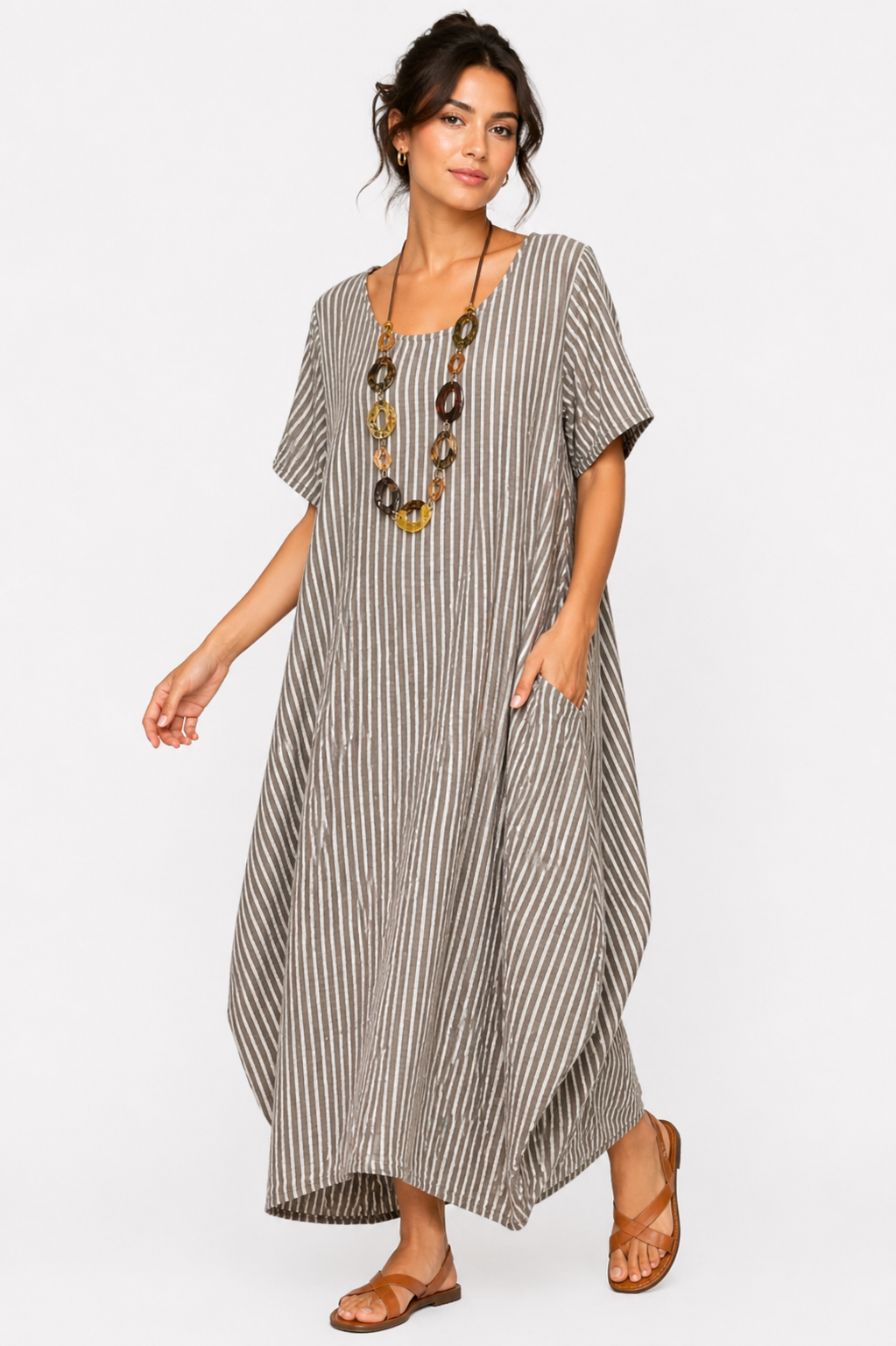 Luella Balloon Style Cotton Maxi Dress size 14-18 - Image 7
