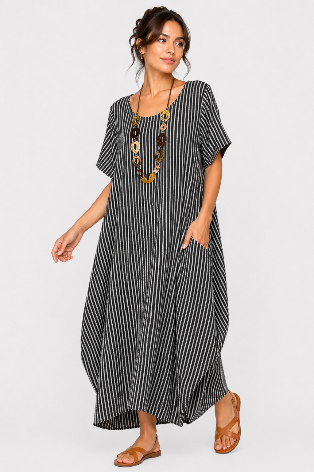 Luella Balloon Style Cotton Maxi Dress size 14-18 - Image 4
