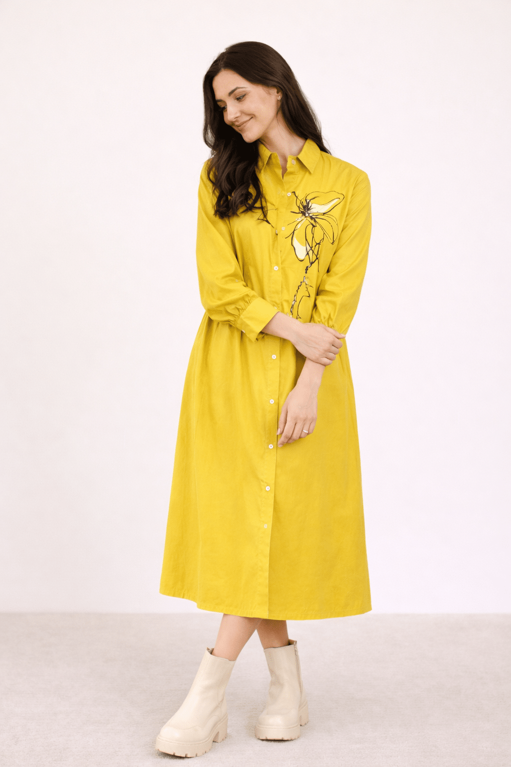 Genavieve Cotton Shirt/ Jacket/ Dress 14-16 & 18-20 - Image 3