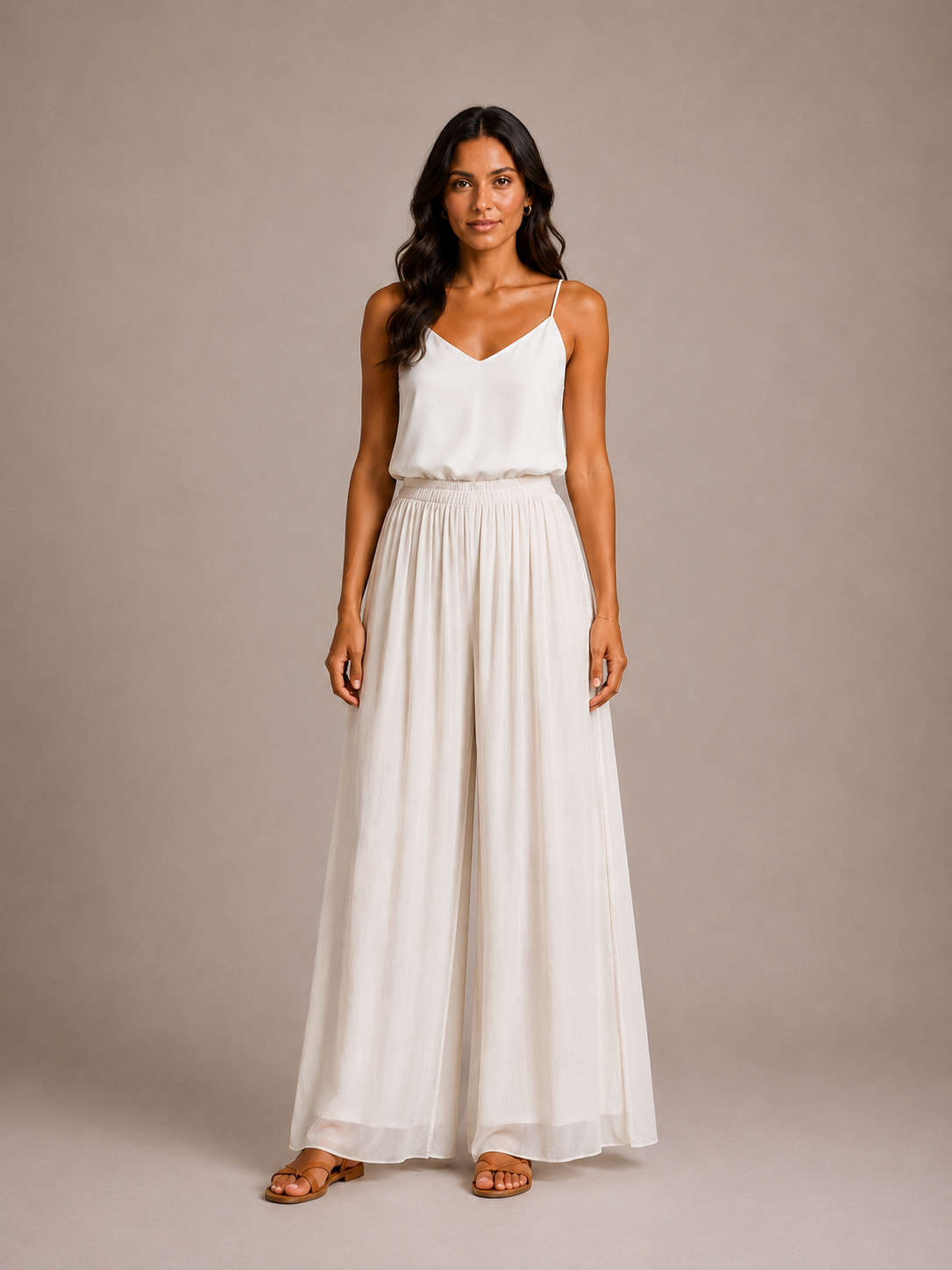 Lette Silk Floaty Palazzo Trousers size 14-20 - Image 18