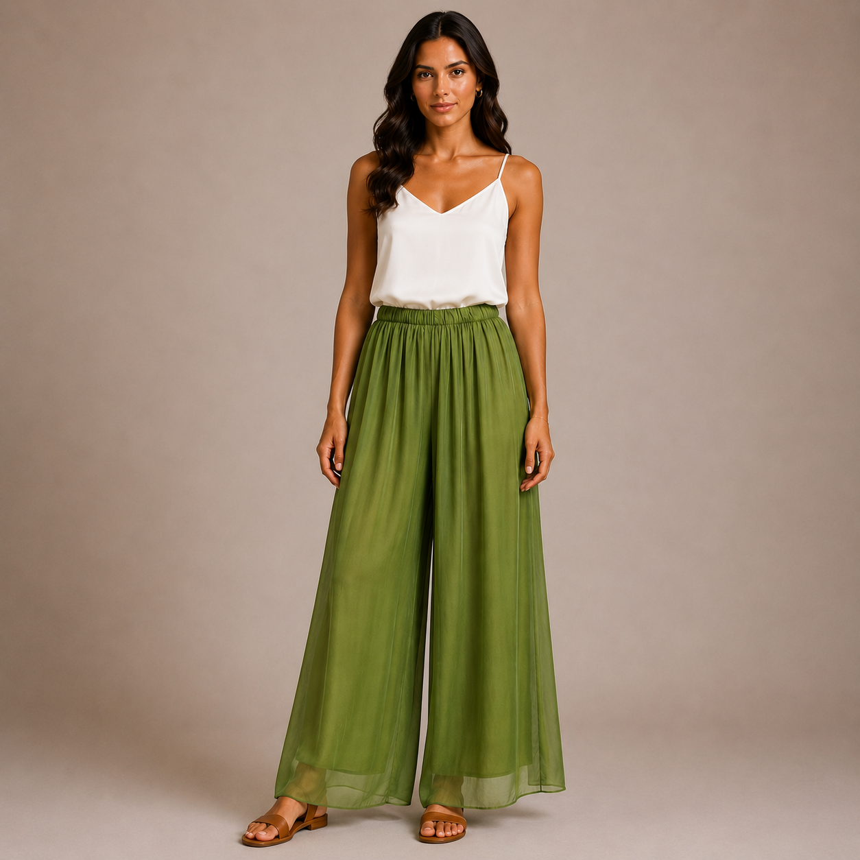 Lette Silk Floaty Palazzo Trousers size 14-20