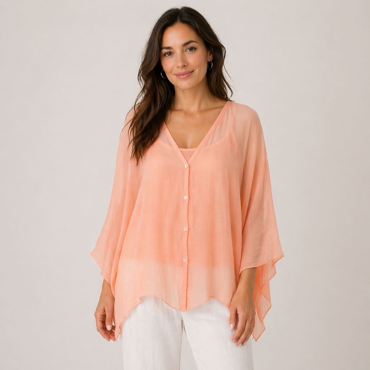 Marnie Silk Oversized Button up Blouse size12-20