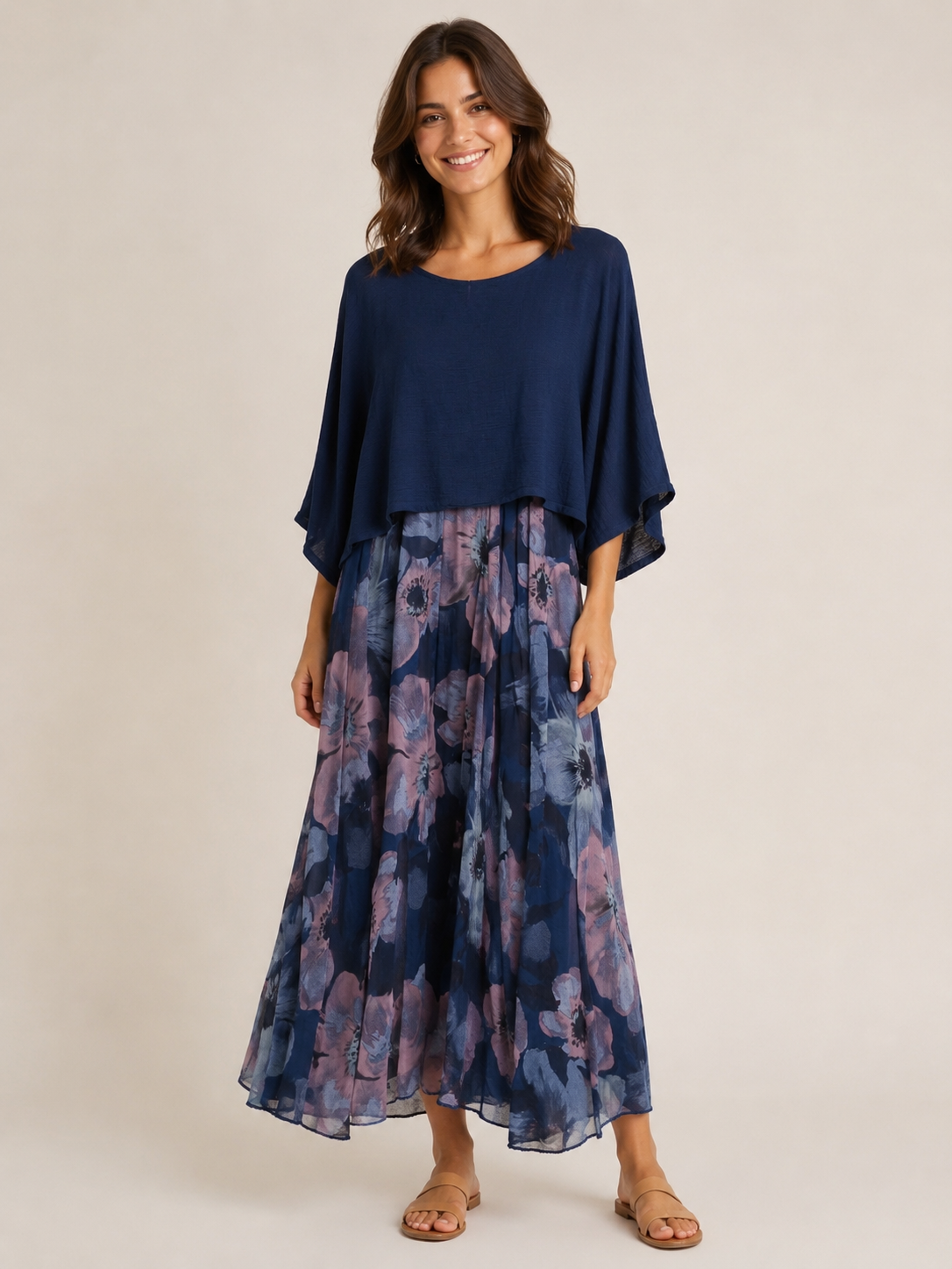 Evelyn 2 piece Layered Dress with Mesh Top Size 14/18 - Image 8