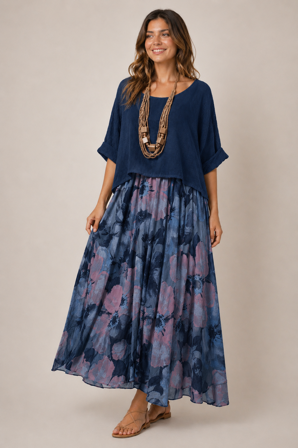 Evelyn 2 piece Layered Dress with Mesh Top Size 14/18 - Image 9