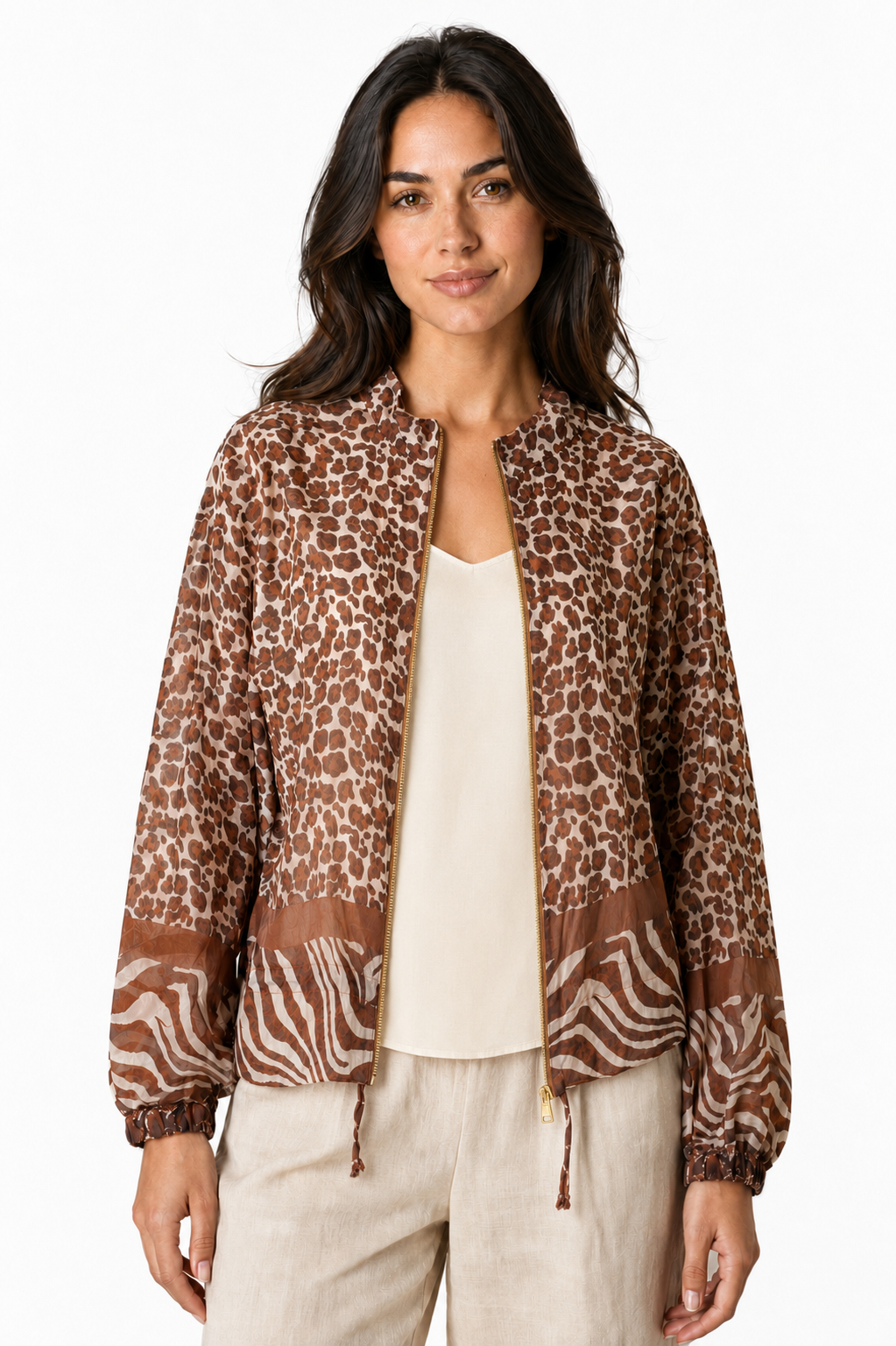 Alex Animal Print Lightweight Short Jacket 10-16 - Image 6