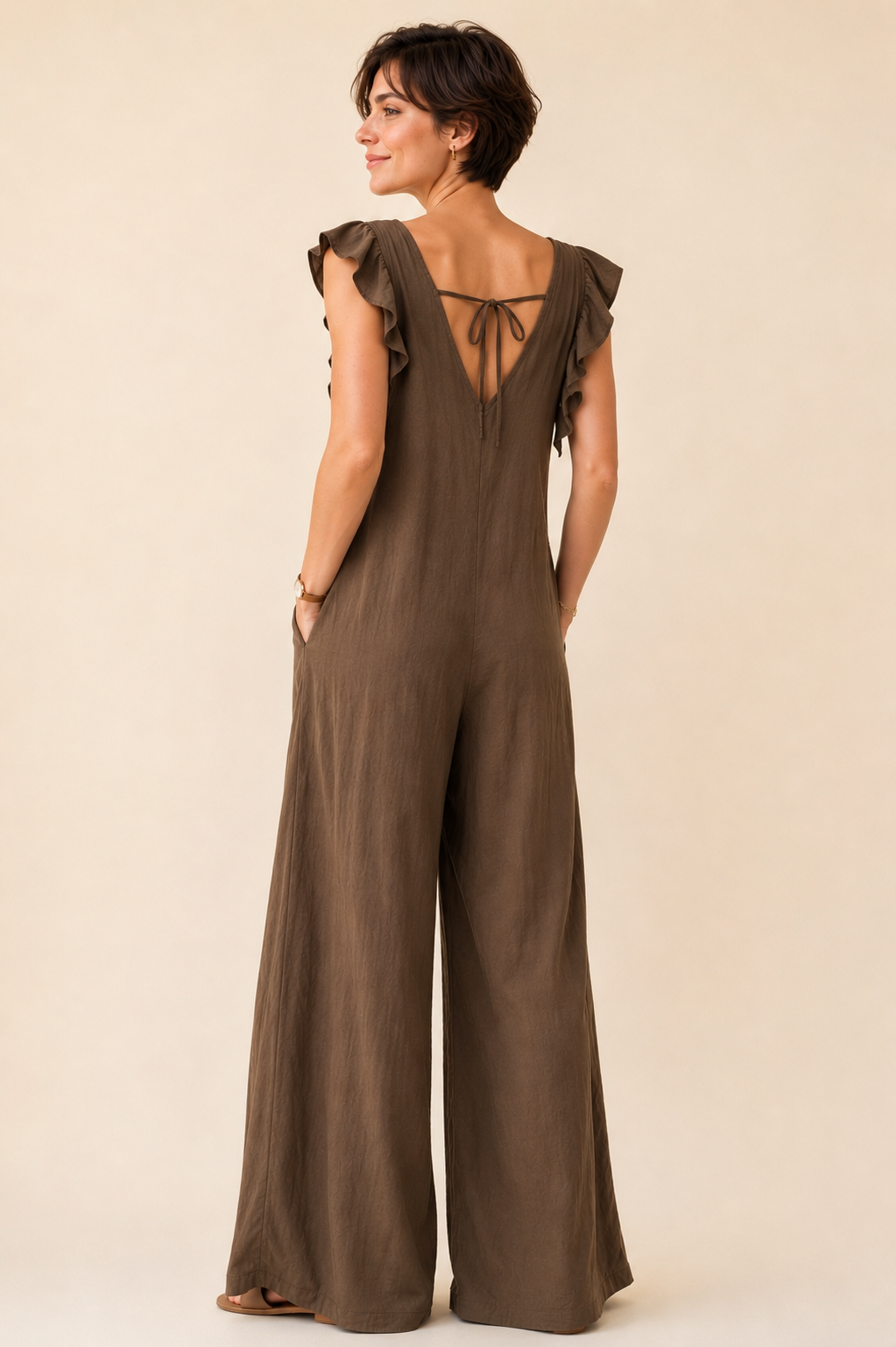 Atlin Sleeveless Wide Leg Jumpsuit 12-18 - Image 7