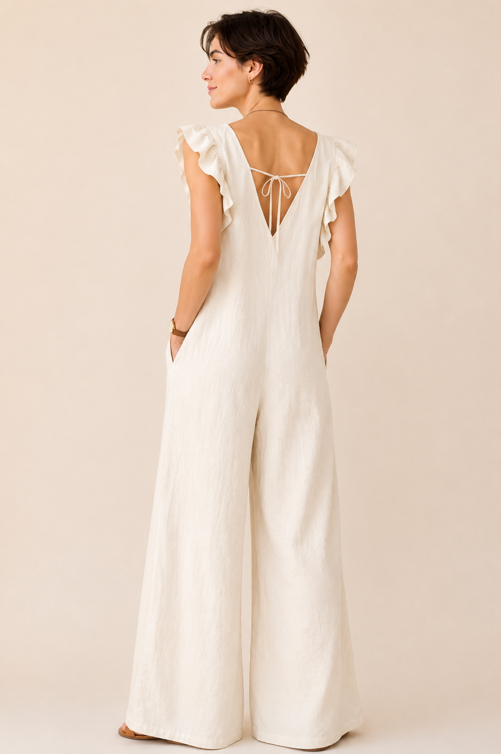 Atlin Sleeveless Wide Leg Jumpsuit 12-18 - Image 2