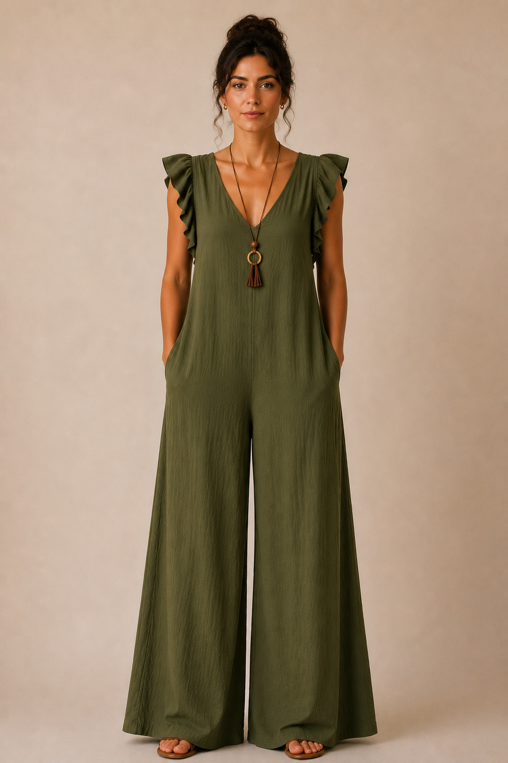 Atlin Sleeveless Wide Leg Jumpsuit 12-18 - Image 8