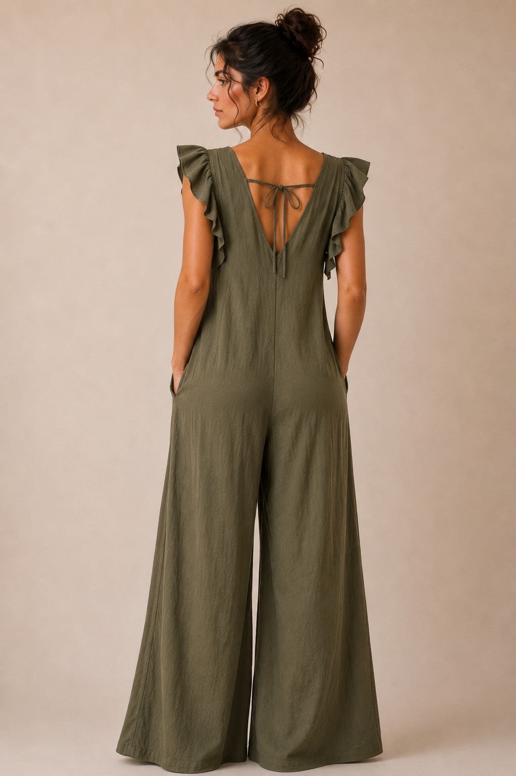 Atlin Sleeveless Wide Leg Jumpsuit 12-18 - Image 5