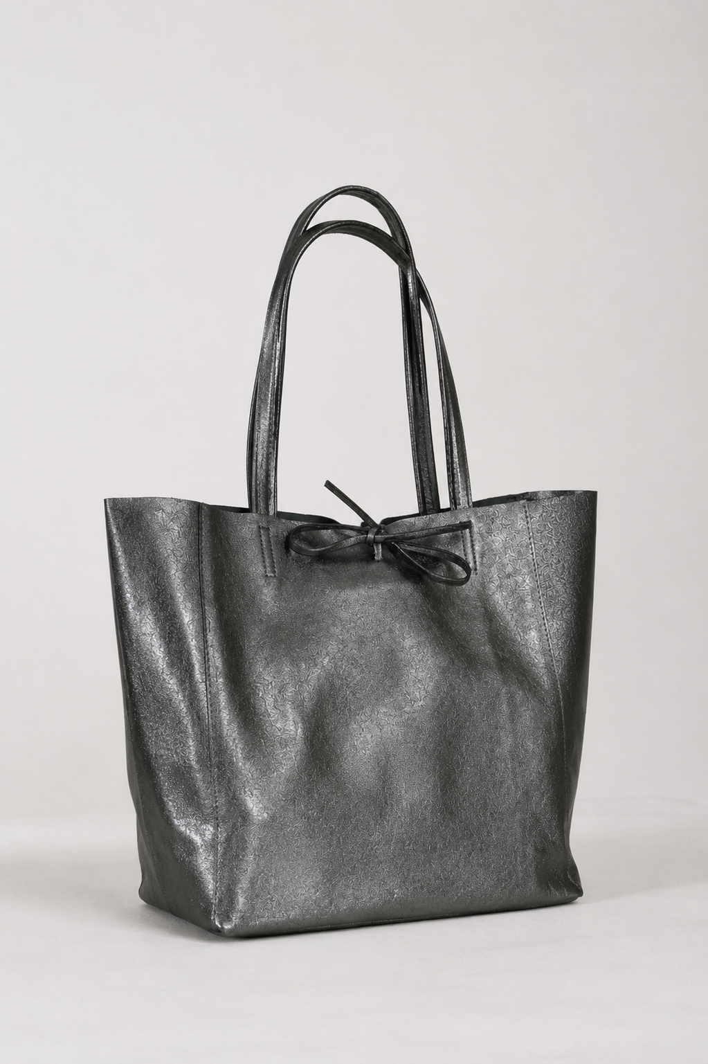 Metallic Leather Tote Bag - Image 13