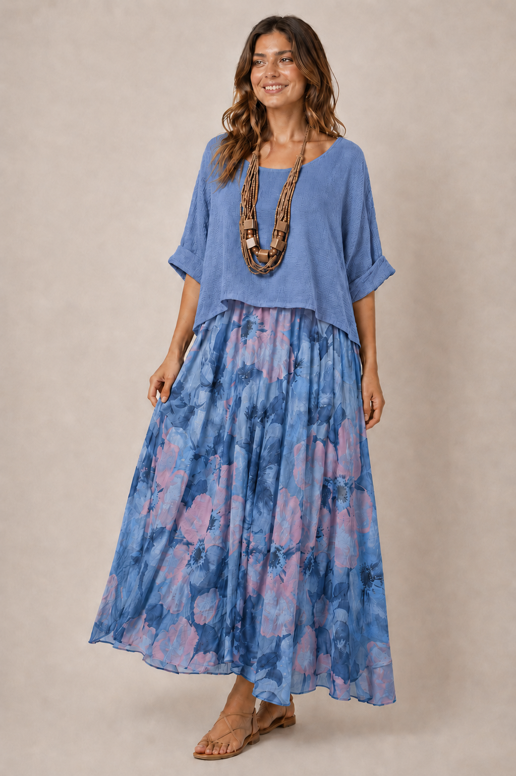 Evelyn 2 piece Layered Dress with Mesh Top Size 14/18 - Image 14