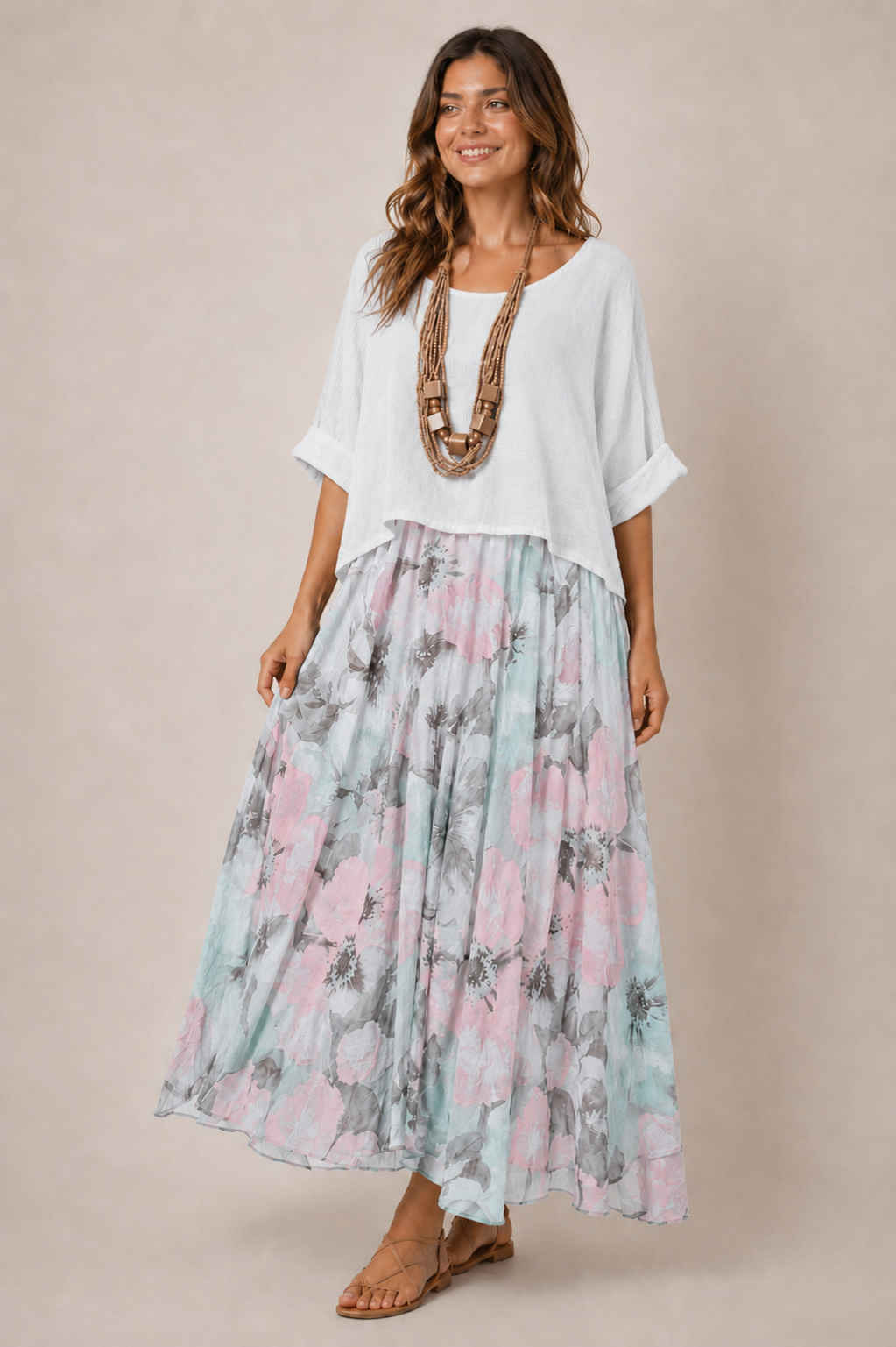 Evelyn 2 piece Layered Dress with Mesh Top Size 14/18 - Image 12