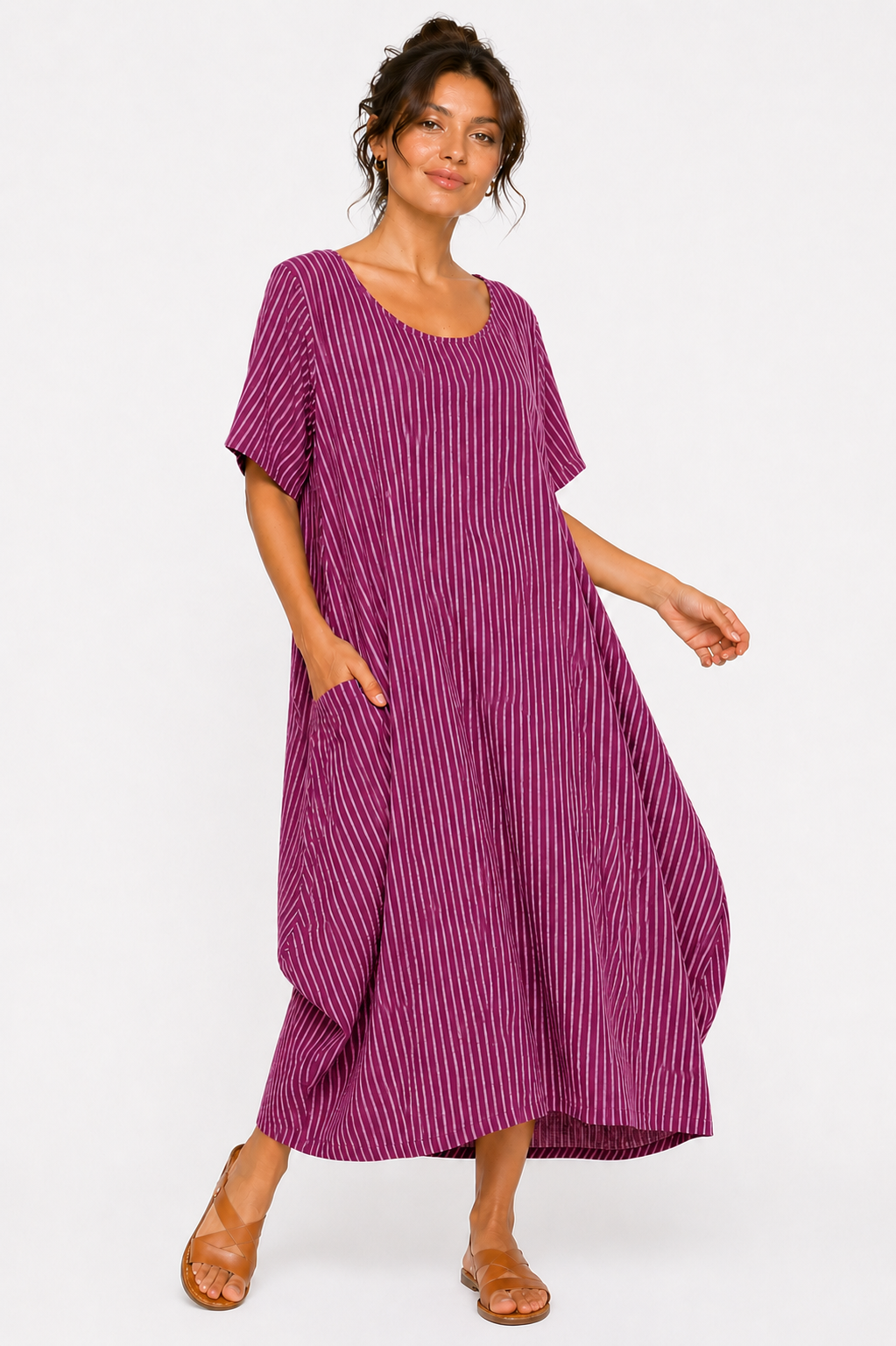 Luella Balloon Style Cotton Maxi Dress size 14-18 - Image 17