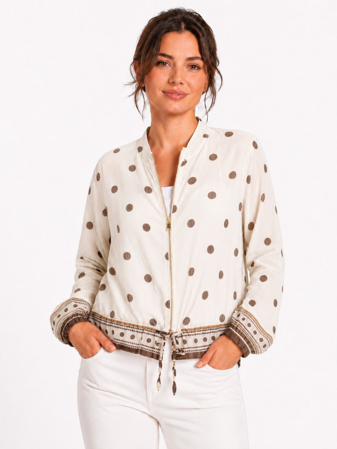 Benro Polka Dots Printed Short Jacket 10-16 - Image 3