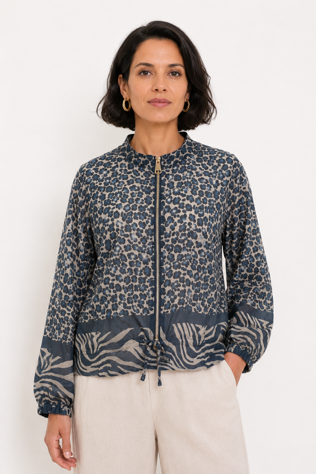 Alex Animal Print Lightweight Short Jacket 10-16 - Image 4