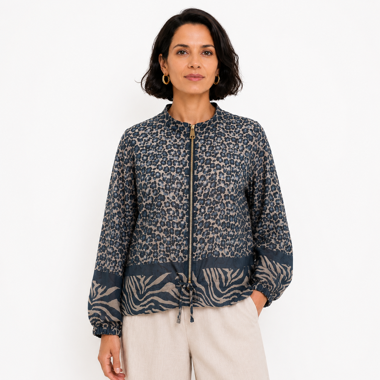 Alex Animal Print Lightweight Short Jacket 10-16