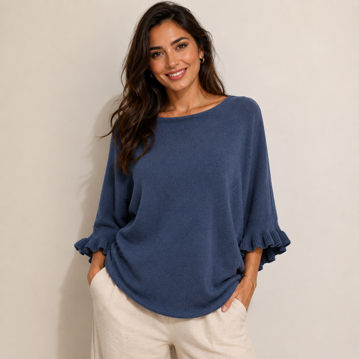 Erica Soft knit 3/4 Sleeve Sweater 10-16