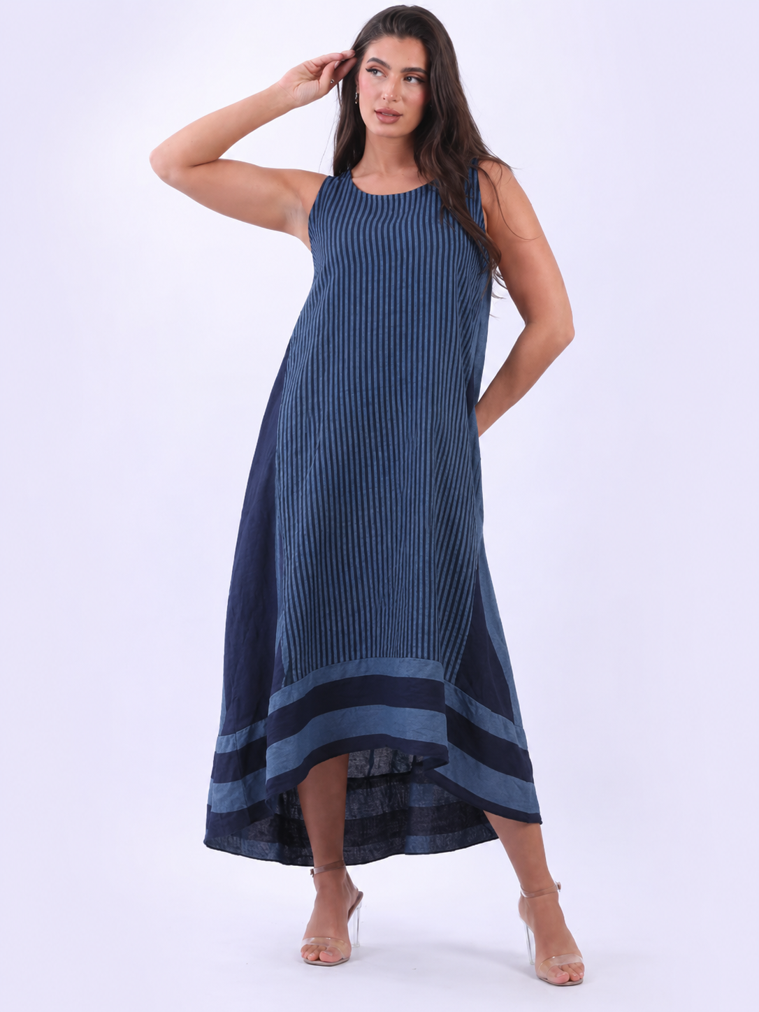 Sancia Linen Tank Dress size 14-18 - Image 12